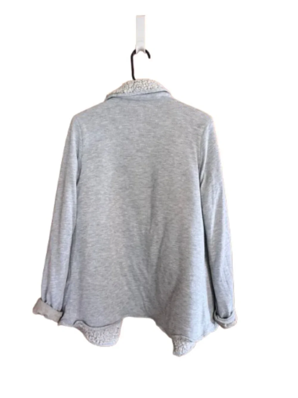 Thread & Supply grey sherpa-lined cardigan, Size Med (J18) NWOT - Picture 7 of 7